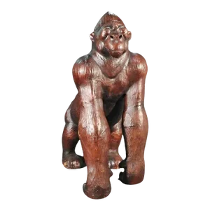 1980s Life Size Giant Leather Gorilia