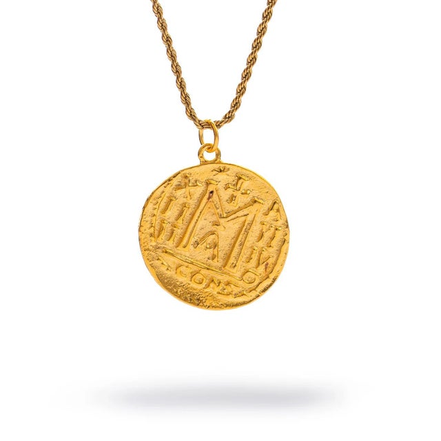 Mystic Guardian Coin Medallion Necklace For Sale - Image 4 of 11