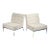 Florence Knoll Model 65 Chrome Slipper Lounge Chairs, 1973 - A Pair For Sale