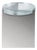 Alwa One Side Table with Transparent Top & Brushed Stainless Steel Base by Sebastian Herkner for Pulpo For Sale