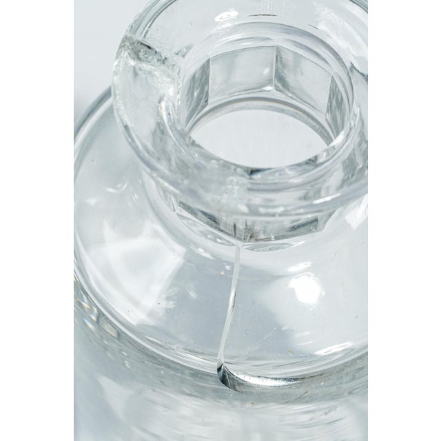 Impressive 3 Piece Antique Crystal Sterling Silver Bottle Jar Vanity Dresser Set For Sale - Image 11 of 17