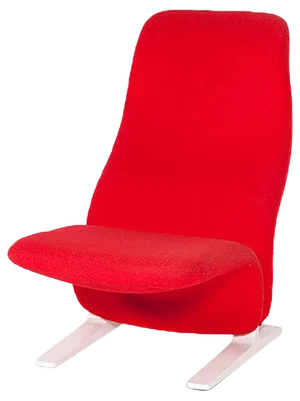 Red Concorde Lounge Chair by Pierre Paulin for Artifort, 1960s
