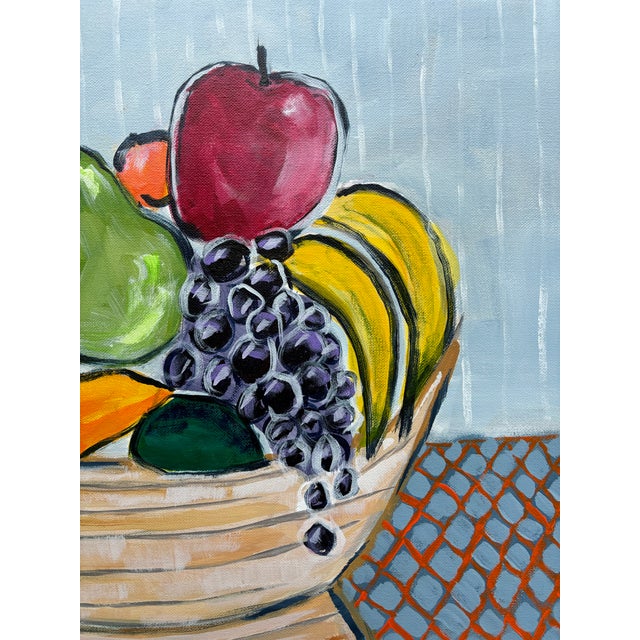 Contemporary “Fruit Bowl” Original Contemporary Acrylic Still Life Painting by Linda McDonough For Sale - Image 3 of 12