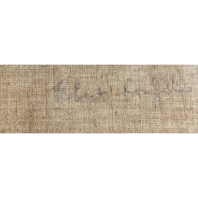 Paint Early French Painting - Red Roofs - Signed For Sale - Image 7 of 8