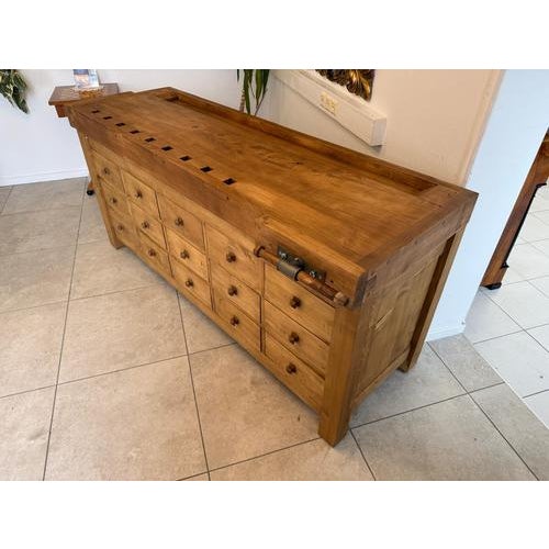 Brown Solid Wood Planing Workbench For Sale - Image 8 of 18