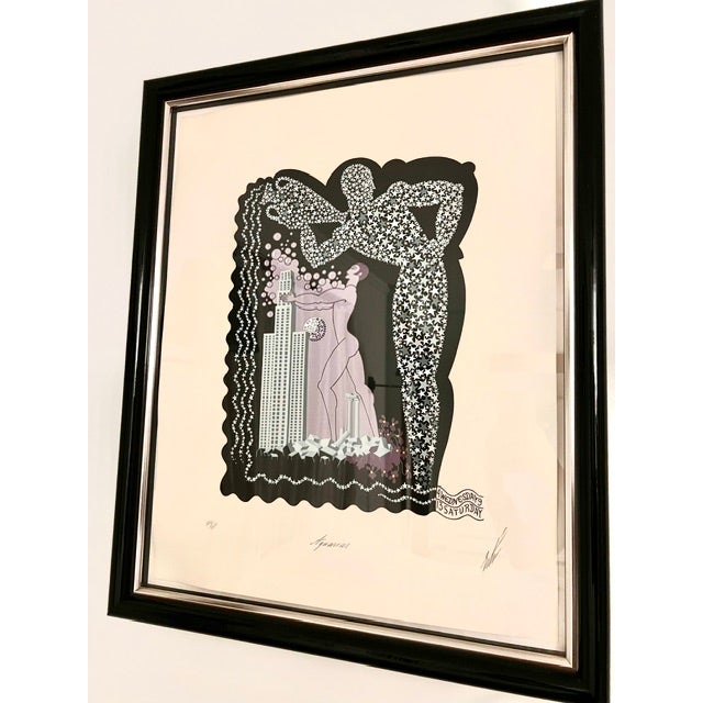 1980s Erte, "The Zodiac Suite" Prints, Framed - Set of 12 For Sale - Image 12 of 13