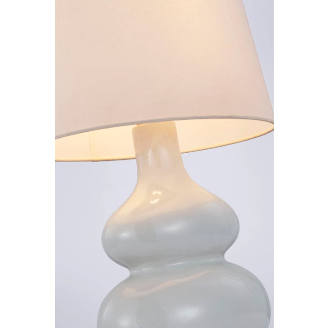 Lismore Medium Table Lamp in Ivory with Linen Shade Designer: Chapman & Myers Height: 23.75" Shade Detail: 15" x 17" x...
