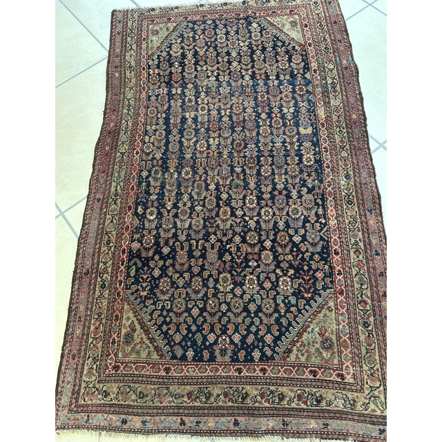 Persian Antique Persian Ferahan, 4' X 6'5" For Sale - Image 3 of 6