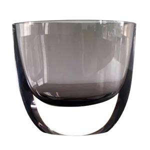Vintage Smoked Glass Vase by Christian von Sydow for Kosta Boda