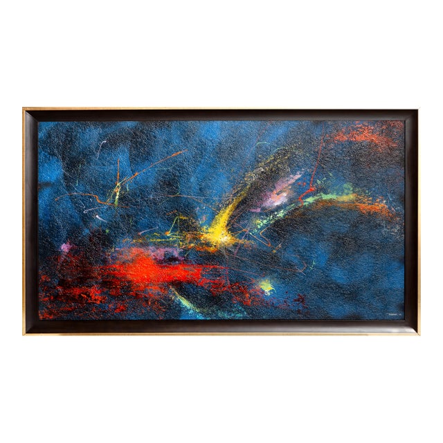 Systema Solar, Signed Oil Painting by Leonardo Nierman For Sale