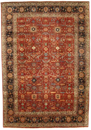 Pasargad N Y Fine Serapi Design Hand-Knotted Rug - 9'8" X 14'1"