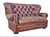 5 Foot Restoration Hardware Churchill Tufted Leather Sofa Loveseat For Sale - Image 15 of 18