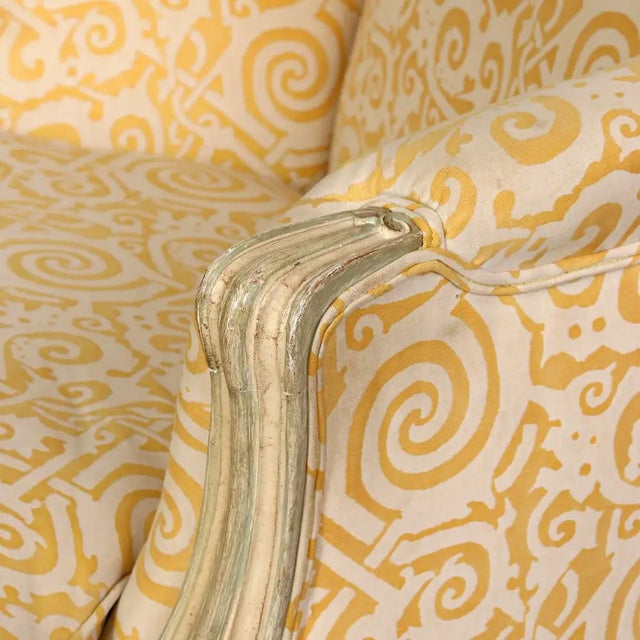 French Louis XV Style French Wingback For Sale - Image 3 of 4