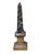 Grand Tour Italian Specimen Marble Obelisk on Pedestal For Sale - Image 4 of 12