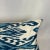Modern Turkish Modern Blue Silk Ikat Pillow Cover For Sale - Image 3 of 5