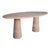 Elégance De Pierre Travertine Oval Dining Table 75" For Sale