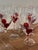 Late 20th Century Vintage Clear Art Glass Wine Goblets With Red Swirl Stems - Set of 10 For Sale - Image 5 of 12
