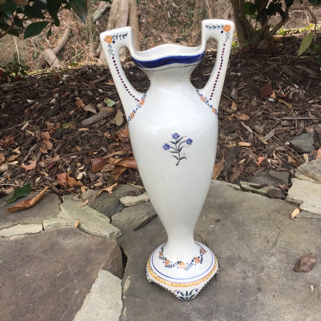 Vintage Portuguese Pottery Urn Chalice Vase Chairish