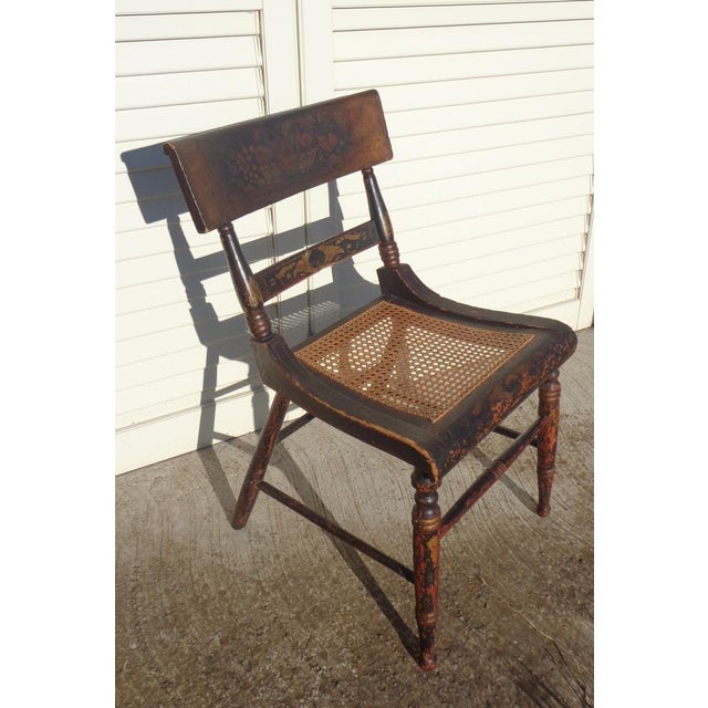 Antique Decorated Hitchcok Chair For Sale - Image 9 of 18