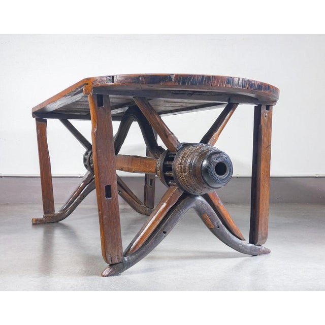 Rustic Handcrafted Wood Table For Sale - Image 18 of 18