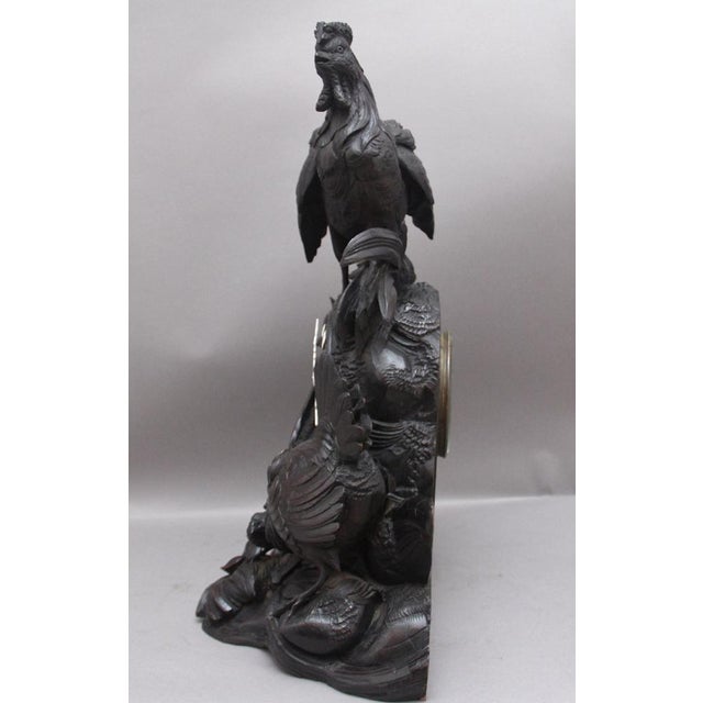 19th Century Black Forest Mantel Clock, 1880s For Sale - Image 9 of 14