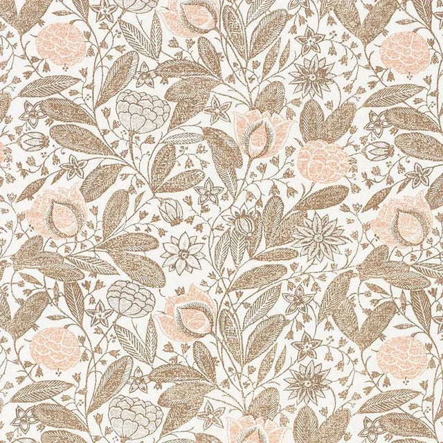Sample - Schumacher Gloria Fabric in Rose For Sale