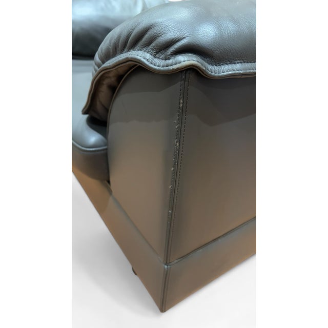 Vintage Poltrona Frau Leather “Serena” Lounge Chair by Tito Agnoli, 1980s For Sale - Image 11 of 13