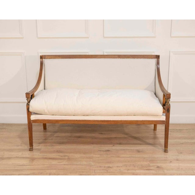 19th Century Swedish Salon Suite with Sofa and Pair of Armchairs For Sale - Image 13 of 15