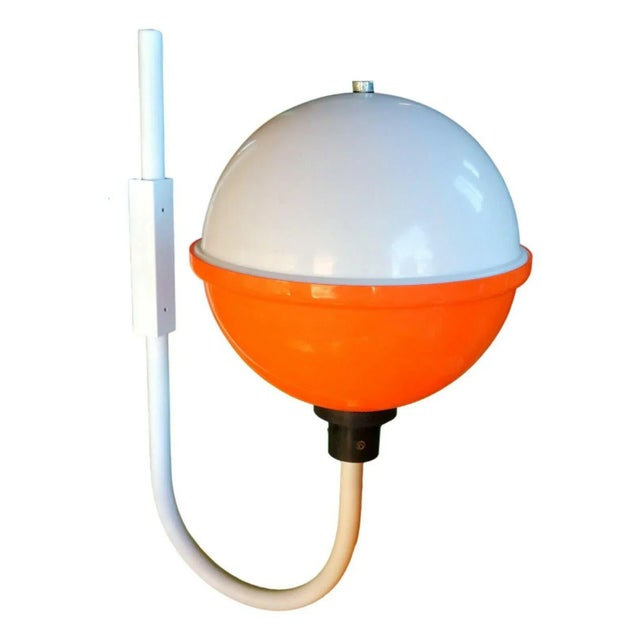 Guzzini Large Acrylic Glass Wall Lamp, 1970s For Sale - Image 4 of 5