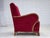 Mid-Century Modern Danish Armchair in Red Velour and Oak, 1950s For Sale - Image 3 of 17