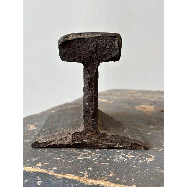 Vintage Make-Do Train Rail Anvil, Circa Mid-Late 19th Century For Sale - Image 10 of 12