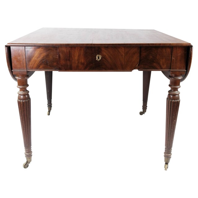 Dining Table of Mahogany with Extension Plates, 1840s For Sale - Image 17 of 17