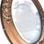 Antique Victorian Gold Gilded Oval Frame — Convex Bubble Glass Portrait Frame For Sale - Image 6 of 12