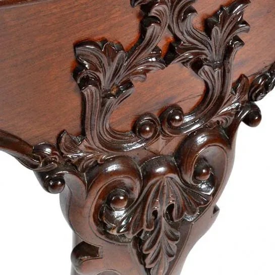 Wood 19th Century Traditional Oval Mahogany Center Table For Sale - Image 7 of 11
