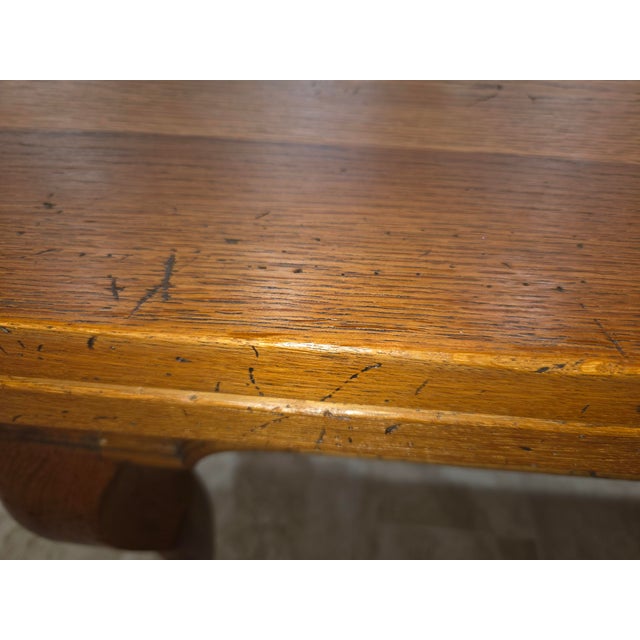 Tan Guido Zichele Solid Oak Italian Refectory Extension Dining Table (72"-132") – Bloomingdale’s For Sale - Image 8 of 18