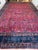 Red Antique Persian Lavar Kerman Oriental Carpet, Handmade, Red, Ivory, Light Blue For Sale - Image 8 of 13