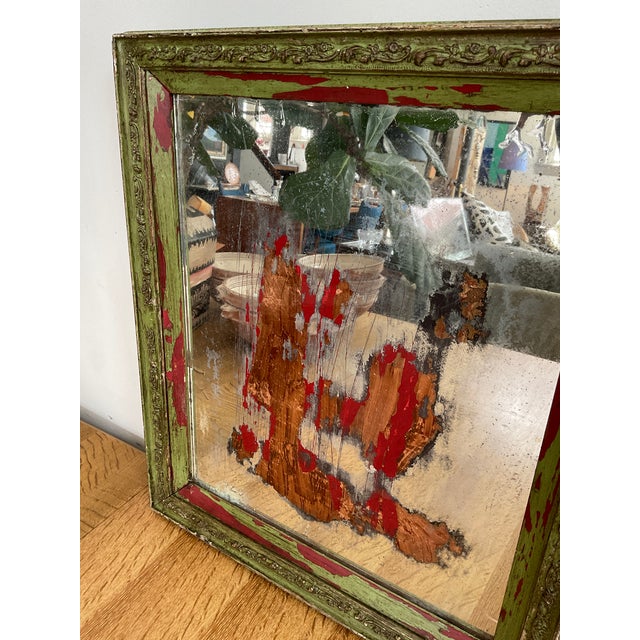 Antique Wall Mirror With Copper For Sale In Raleigh - Image 6 of 17