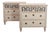 Swedish Pine 3-Drawer Commodes, Set of 2 For Sale