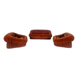 Piumino Seating Set by De Pas, Durbino & Lomazzi for Dalloca, Italy, 1970s, Set of 3 For Sale