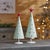 Contemporary Metal Christmas Tree withRed Star (Set of 2) For Sale - Image 3 of 5