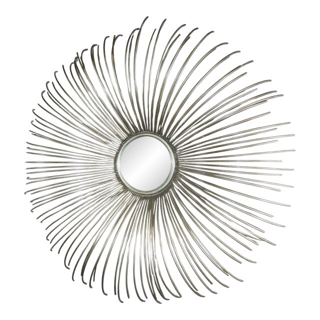 Uttermost Eyelash Mirror With Convex Glass For Sale