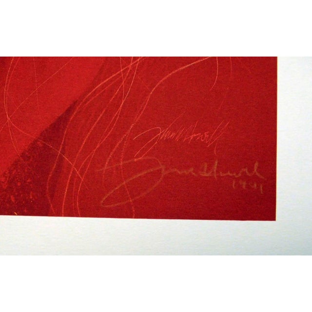 Frank Howell "Teton Fire" Hand Signed Offset Lithograph Submit an Offer For Sale - Image 4 of 4