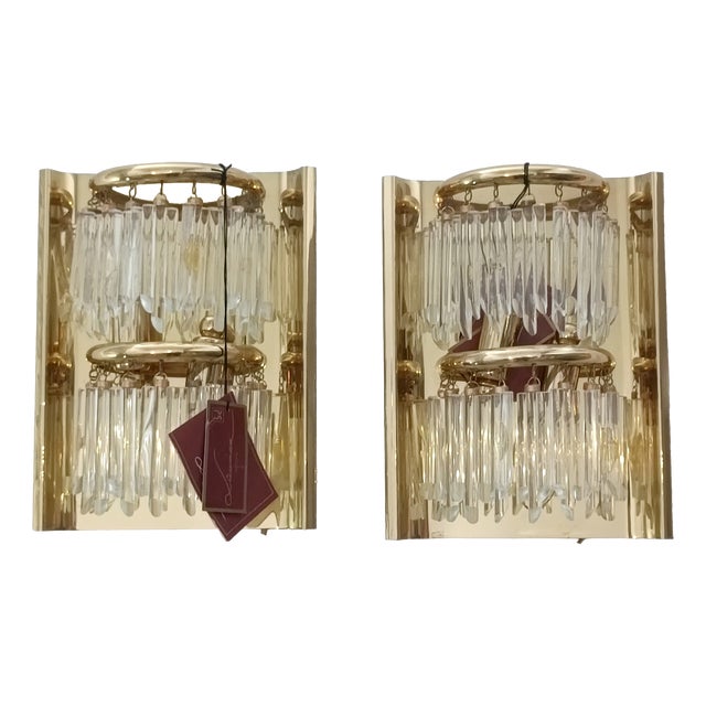 Wall Lights from Lumica, 1970s, Set of 2 For Sale