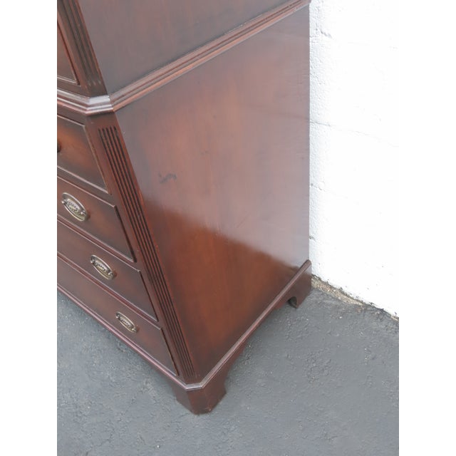 1940s Mahogany Tall Chest of Drawers 6442 For Sale - Image 12 of 15