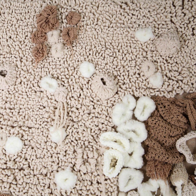 Large Horizontal Tapestry in Cotton and Wool For Sale - Image 6 of 13