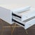 White Worlds Away Lacquer End Table/Nightstand For Sale - Image 8 of 8