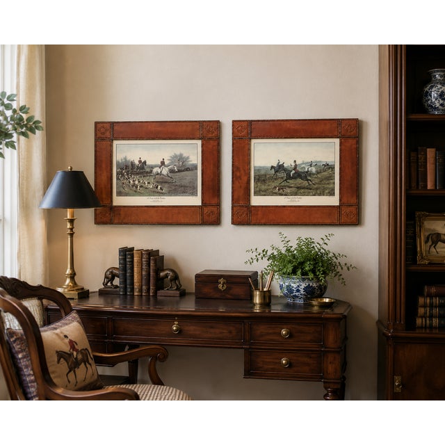 Bring timeless English sporting style to a library, study, or country-inspired interior with this handsome pair of framed...