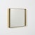 Rectangular Gilt Metal Mirror, 1970s For Sale - Image 9 of 11