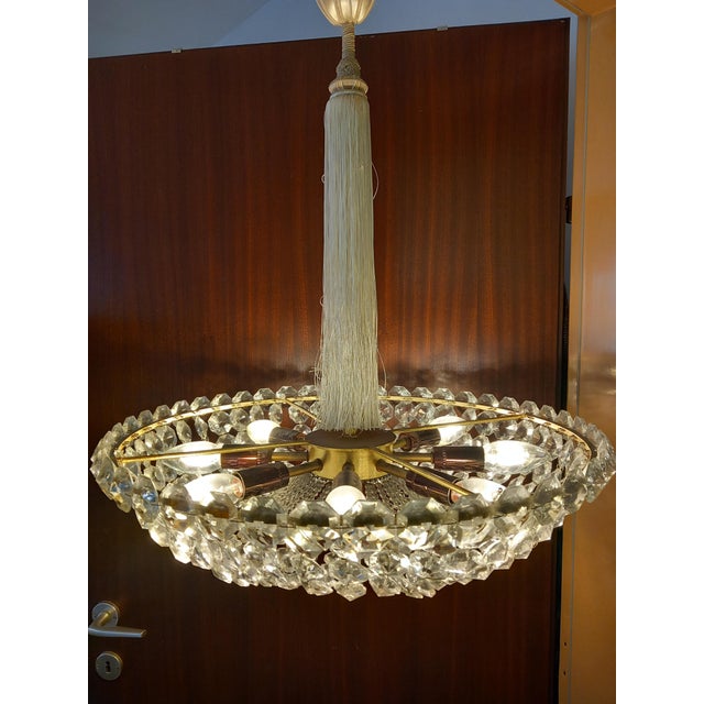 Austrian Crystal Chandelier, 1960s For Sale - Image 9 of 17