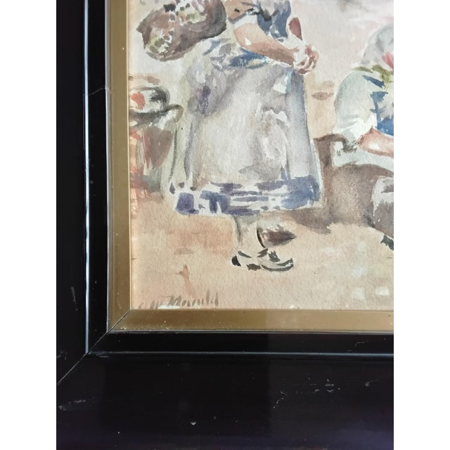 Original watercolour by very well acclaimed late 19th C early/20th C artist James Watterson Herald. Herald was originally...